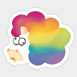 Crazy Unicorn Sticker